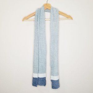Airport Long Baby Blue Knit Scarf